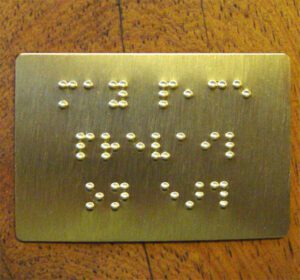 Braille Plate SUB