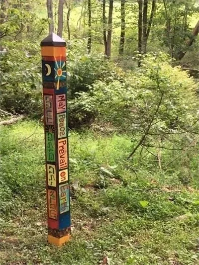 4ft Sun and Moon Peace Pole Limited Edition MAIN