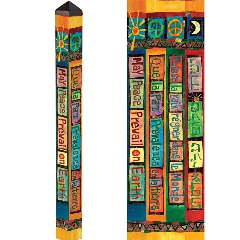 4ft Sun and Moon Peace Pole Limited Edition SUB
